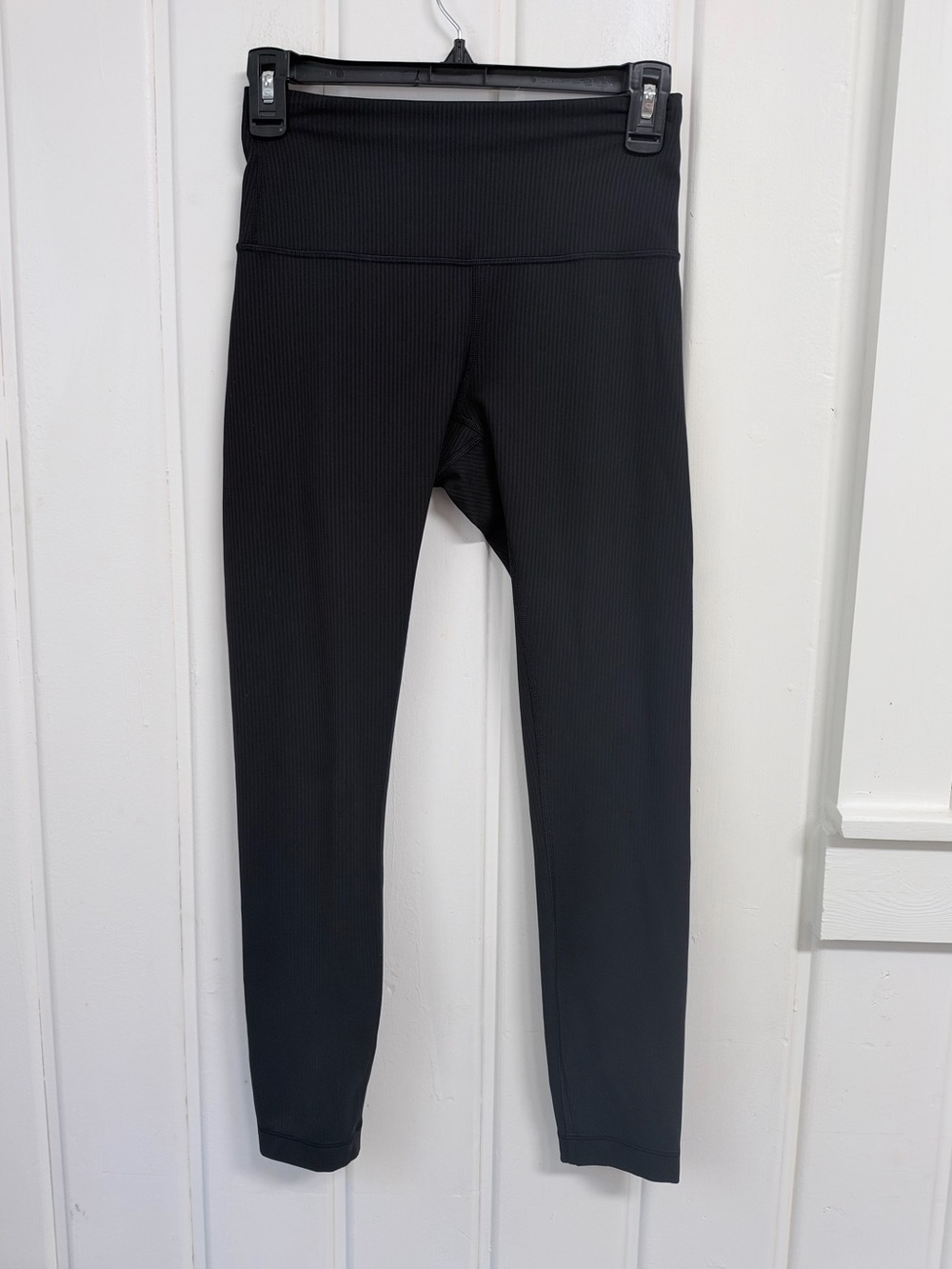 Lululemon Wunder Under 7/8 High-Rise Ribbed Leggings Size 4 Black